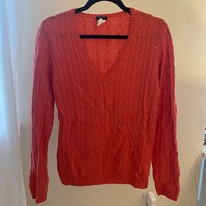 J crew cable knit sweater